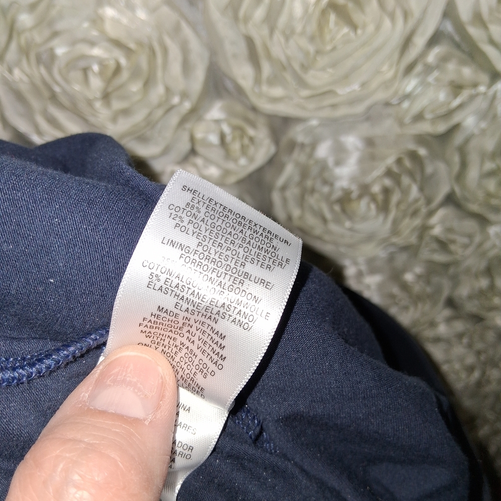 Jones New York Navy and White Striped Midi Skirt - Picture 8 of 8